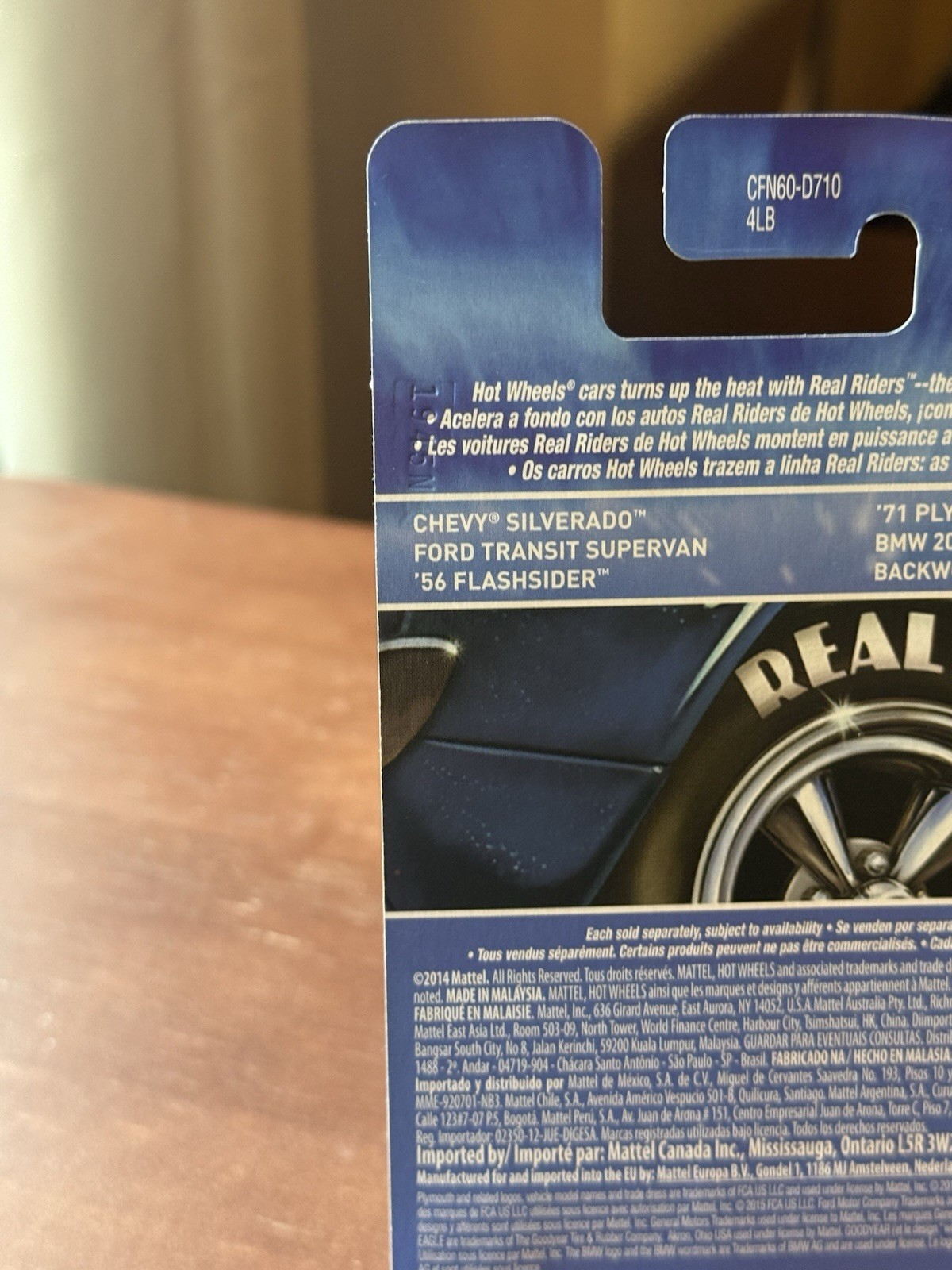 Hot Wheels Real Riders Ford Transit Supervan Van 1:64 Metal White/Blue 2014 7/18