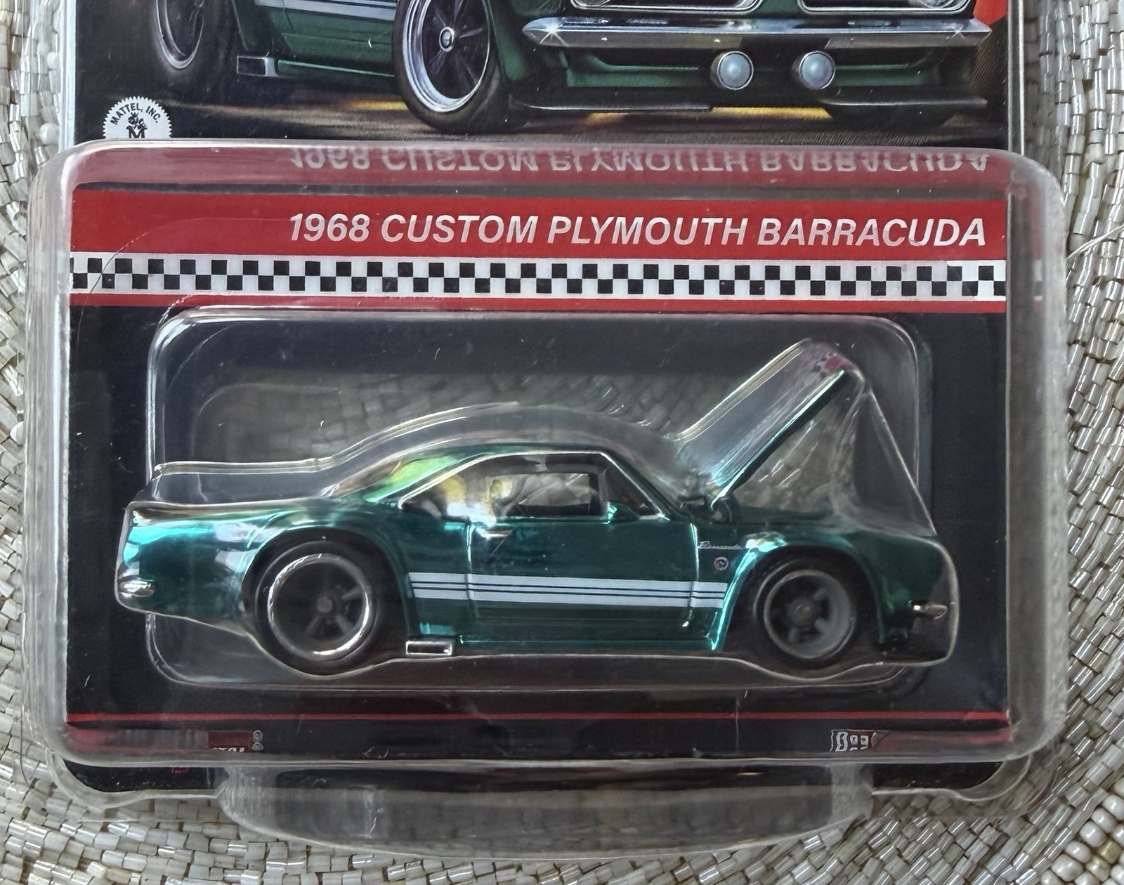 Hot Wheels Red Line Club 1968 Plymouth Barracuda Teal Special Edition Mint New