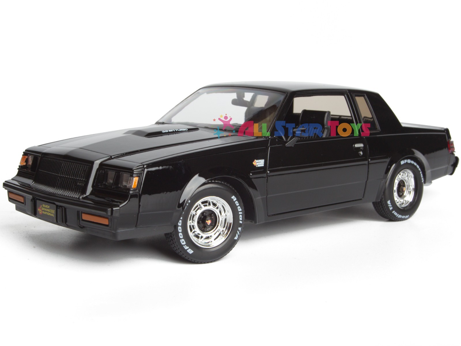1987 BUICK REGAL GRAND NATIONAL BLACK 1/18 DIECAST MODEL CAR MAISTO 31479