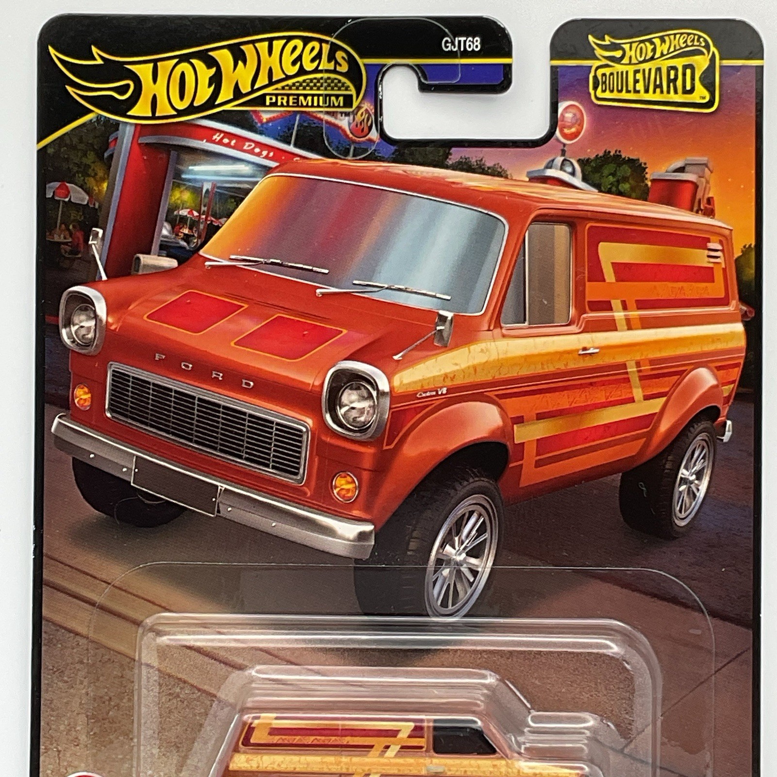 Hot Wheels Premium Boulevard Ford Transit Supervan With Protector