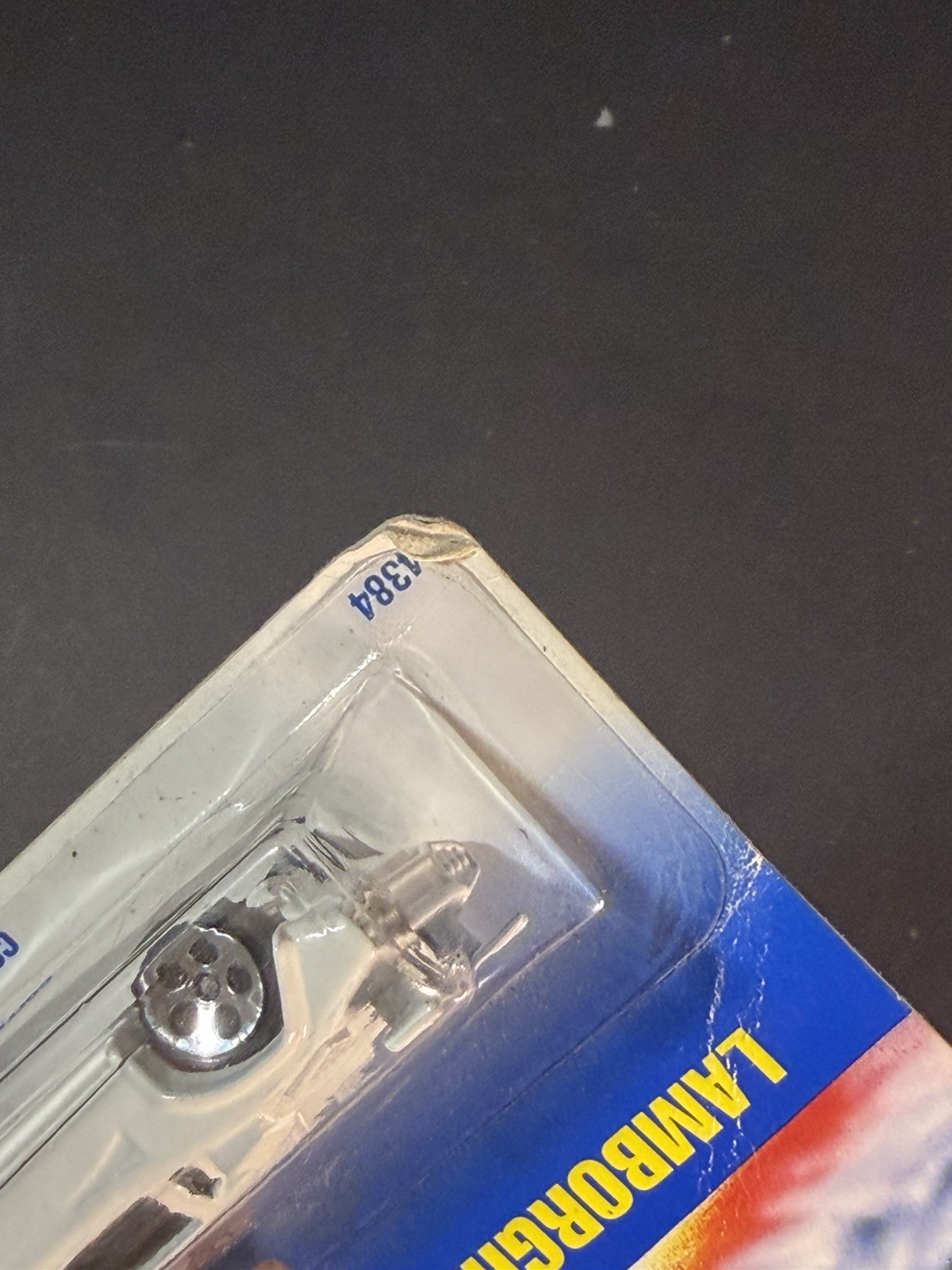 1991 Hot Wheels Lamborghini Countach #60 White UH Wheels True Blue Card
