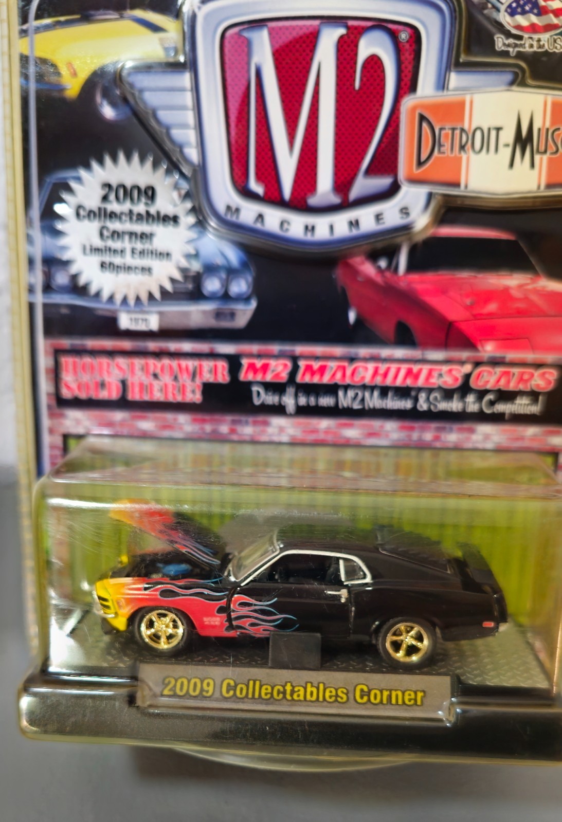M2 Machines Detroit-Muscle Mustang Boss 429 Collectables Corner Chase 60pcs Gold