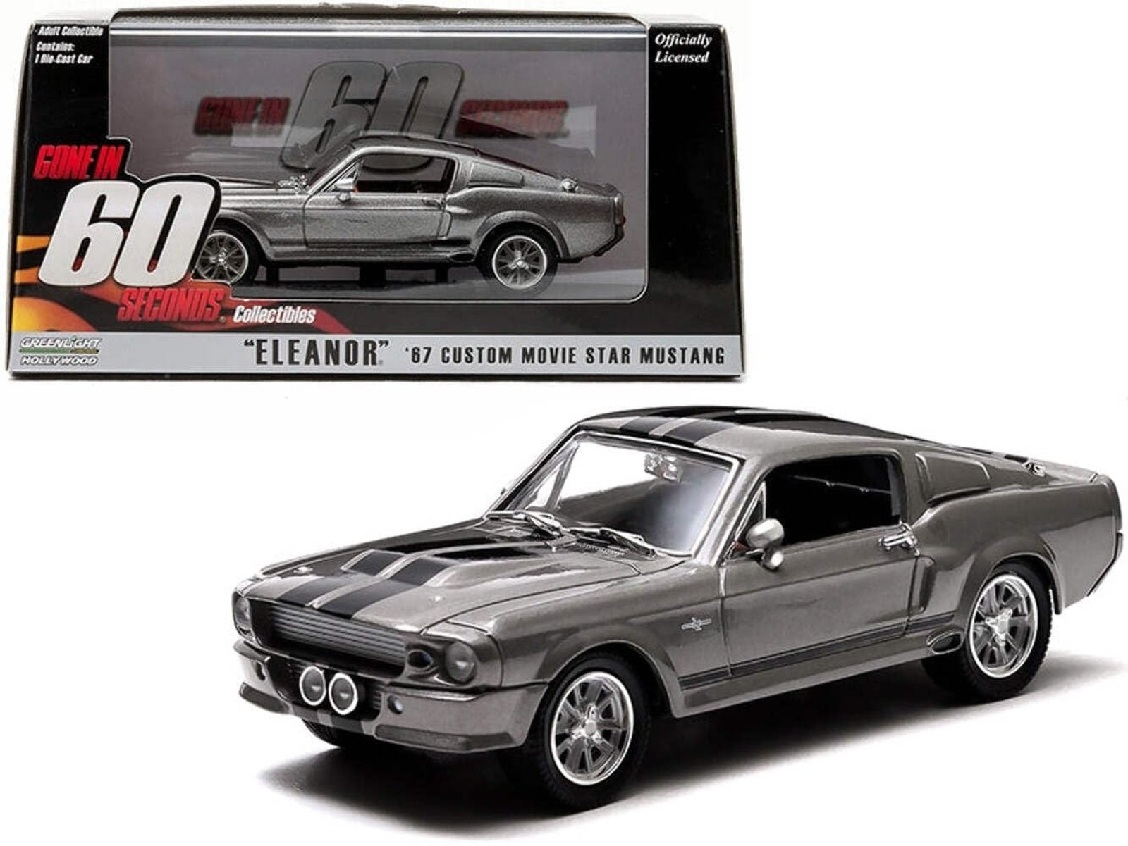 GreenLight Collectibles Gone in Sixty Seconds 1967 Ford Mustang Eleanor 1/43 …