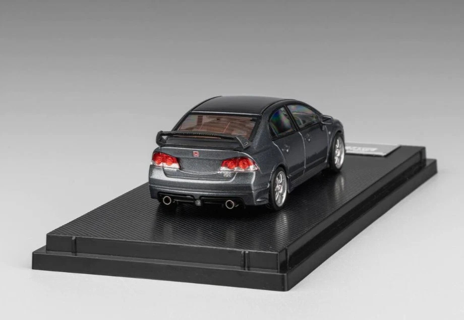 HONDA CIVIC FD2 MUGEN POWER HOOD COMES OFF 1/64 DIECAST CAR BY MICRO TURBO MT
