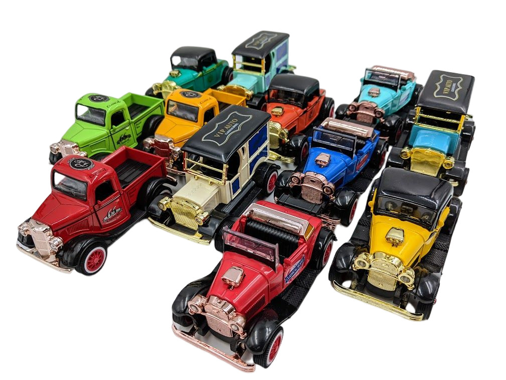 America Retro Classic Car Sound Light Metal Die-cast Cars Model Toys – You Pick