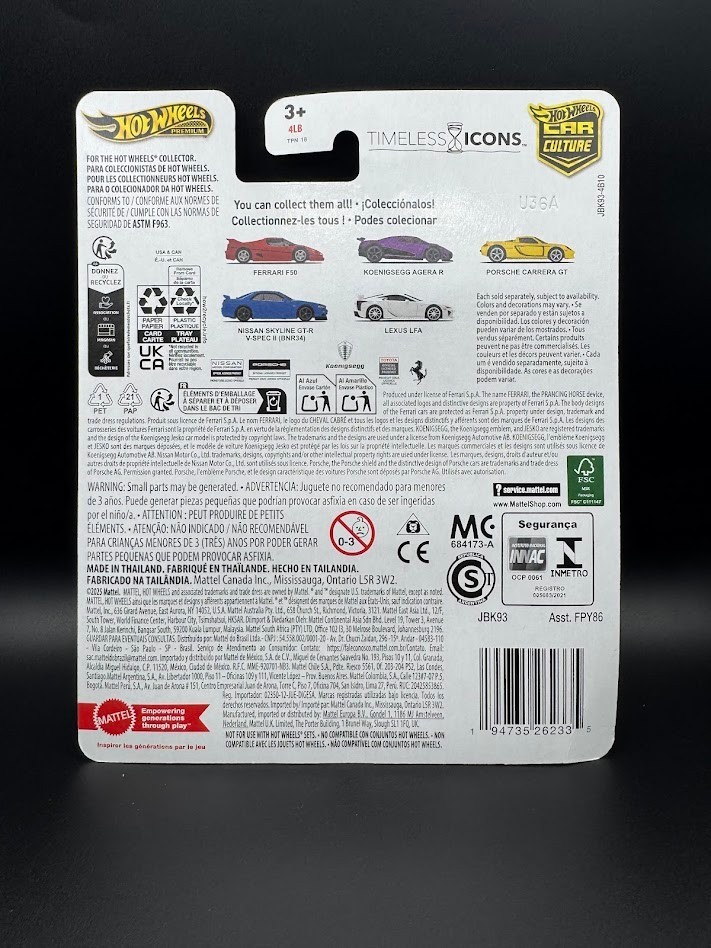 Hot Wheels Premium FAST & FURIOUS Timeless Icons PICK YOUR OWN Porsche JDM LFA