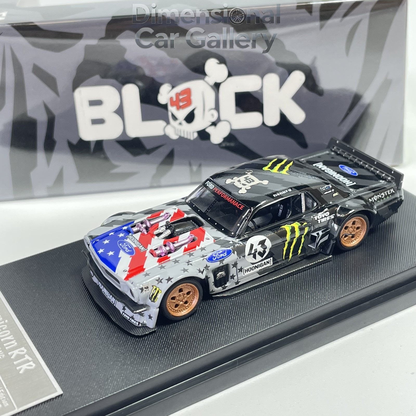 SW Ken Block Ford Mustang Magic Claw painted 1:64 alloy car model