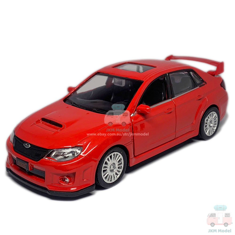 1:36 Subaru WRX STI Hot Hatch Model Car Alloy Diecast Toy Vehicle Kids Gift Red