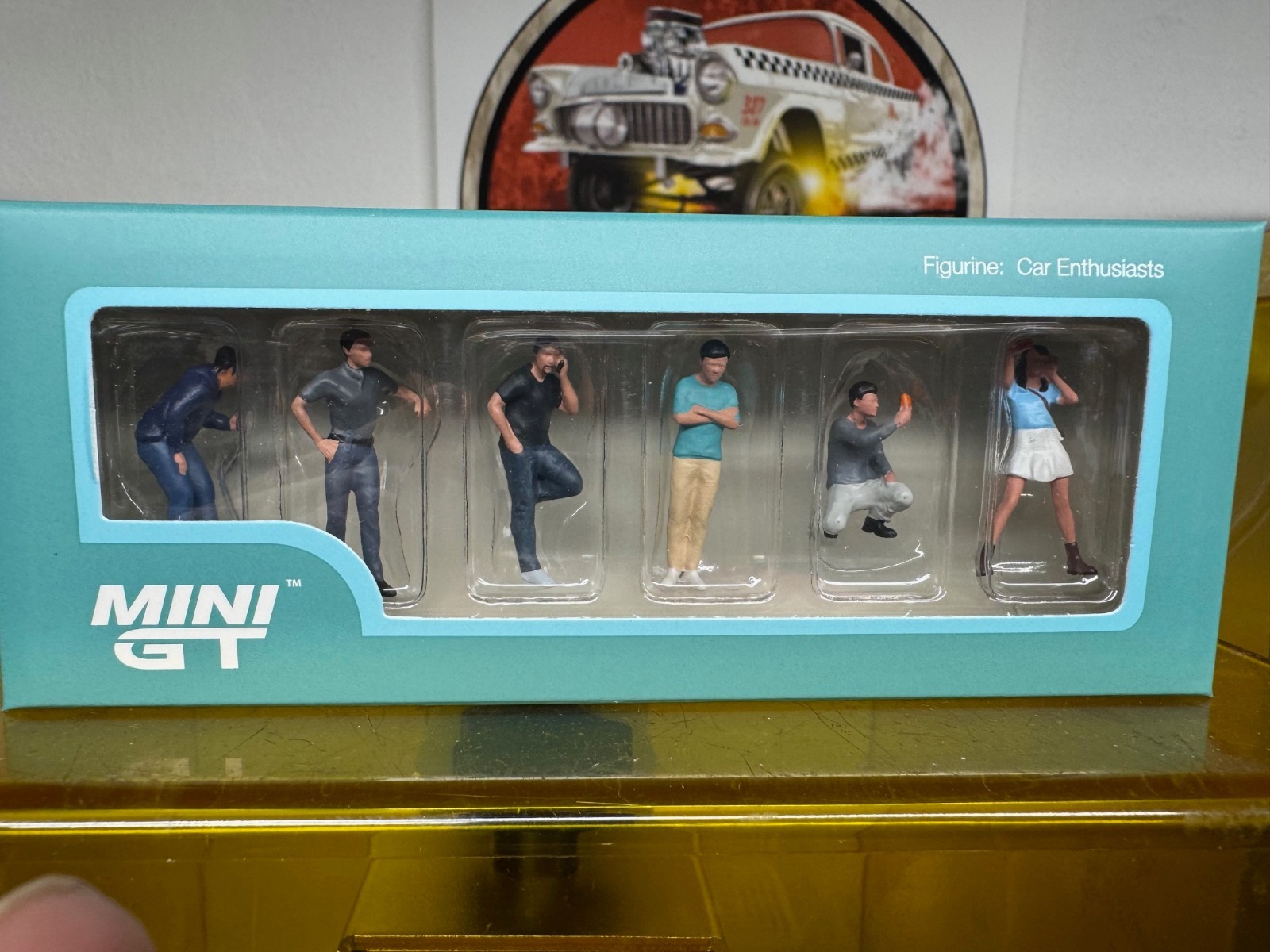2025 Mini-GT Metal Diorama Figures: Set of (6) pcs CAR ENTHUSIASTS Item #MGTAC36