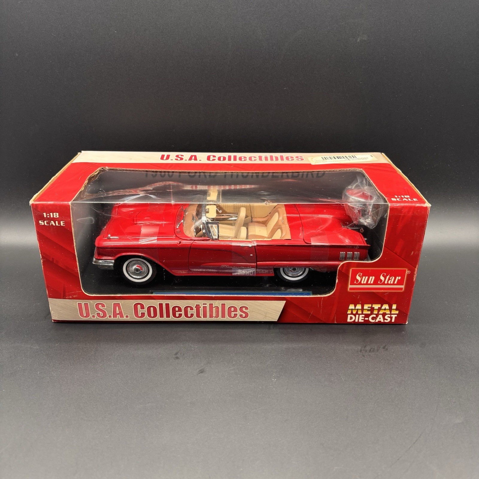 1/18 1960 FORD THUNDERBIRD Open Convertible by Sun Star | NEW IN BOX