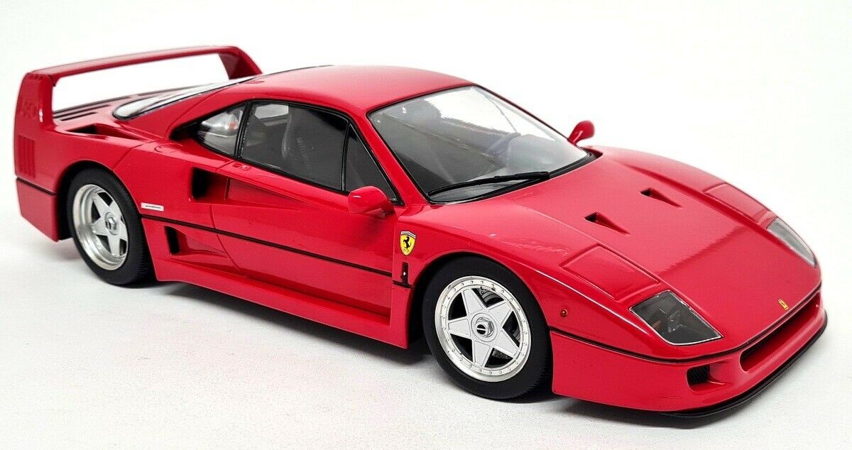 KK 1/18 – Ferrari F40 1987 Rosso Corsa Red 80’s Supercar Diecast Scale Model Car