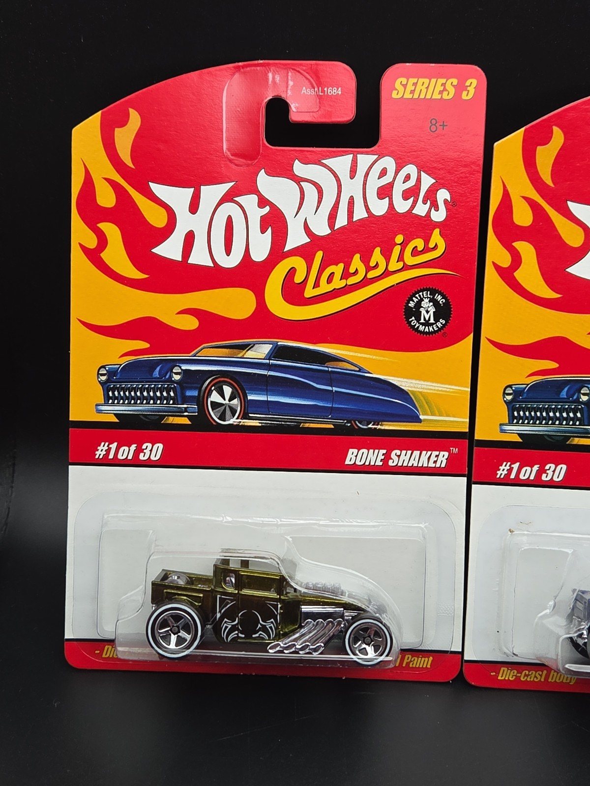 Hot Wheels Classics Series 3 Bone Shaker 1/30 Blue, Olive & Copper Lot Of 3