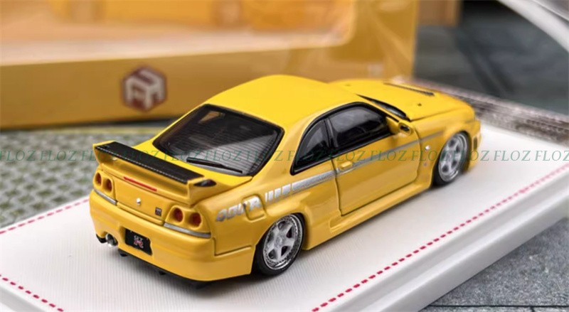 Focal Horizon Nissan Skyline GT-R R33 Nismo 400R Yellow LTD 999PCS 1:64 Model