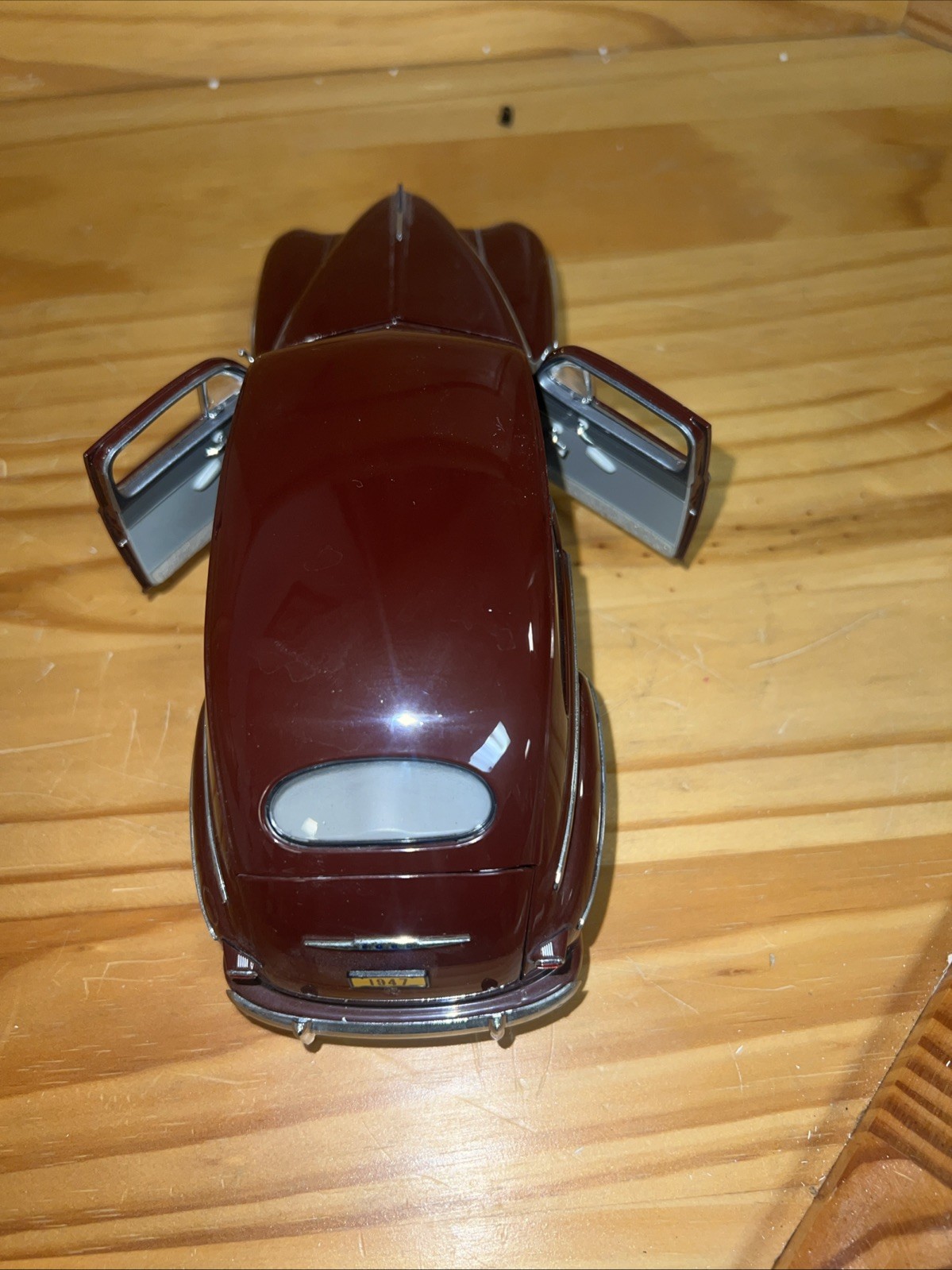 1947 Ford Super Deluxe Tudor Sedan Monsoon Maroon Danbury Mint Diecast Replica