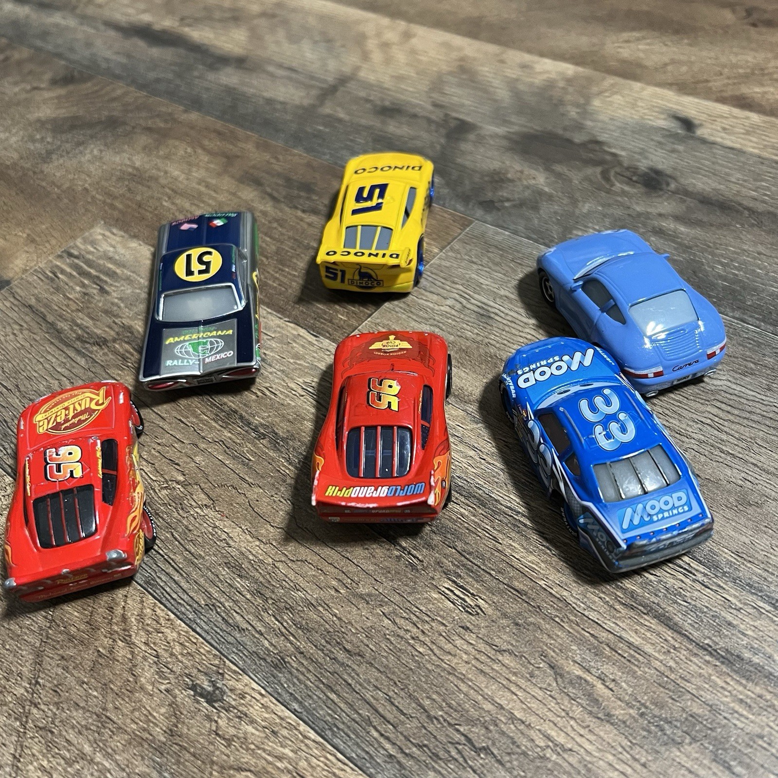 Pixar Cars Mixed Lot of 6 Toy Vehicles Disney – Lightning McQueen Ramone