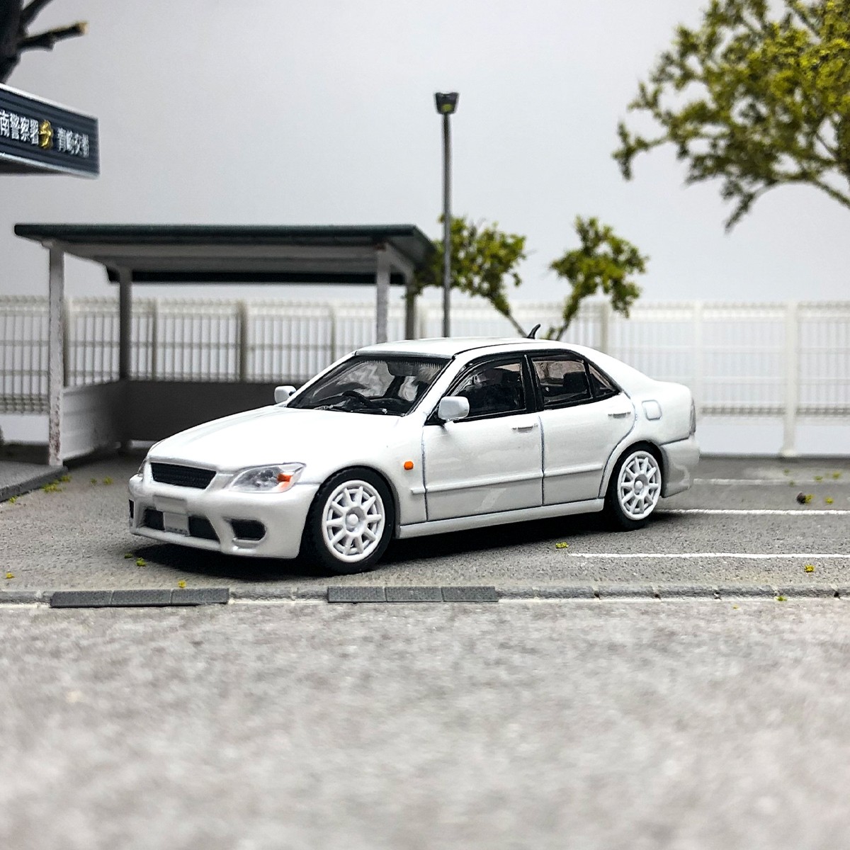 Mini Altezza RS200 White 1:64 Scale Diecast Model – Rare Collectible