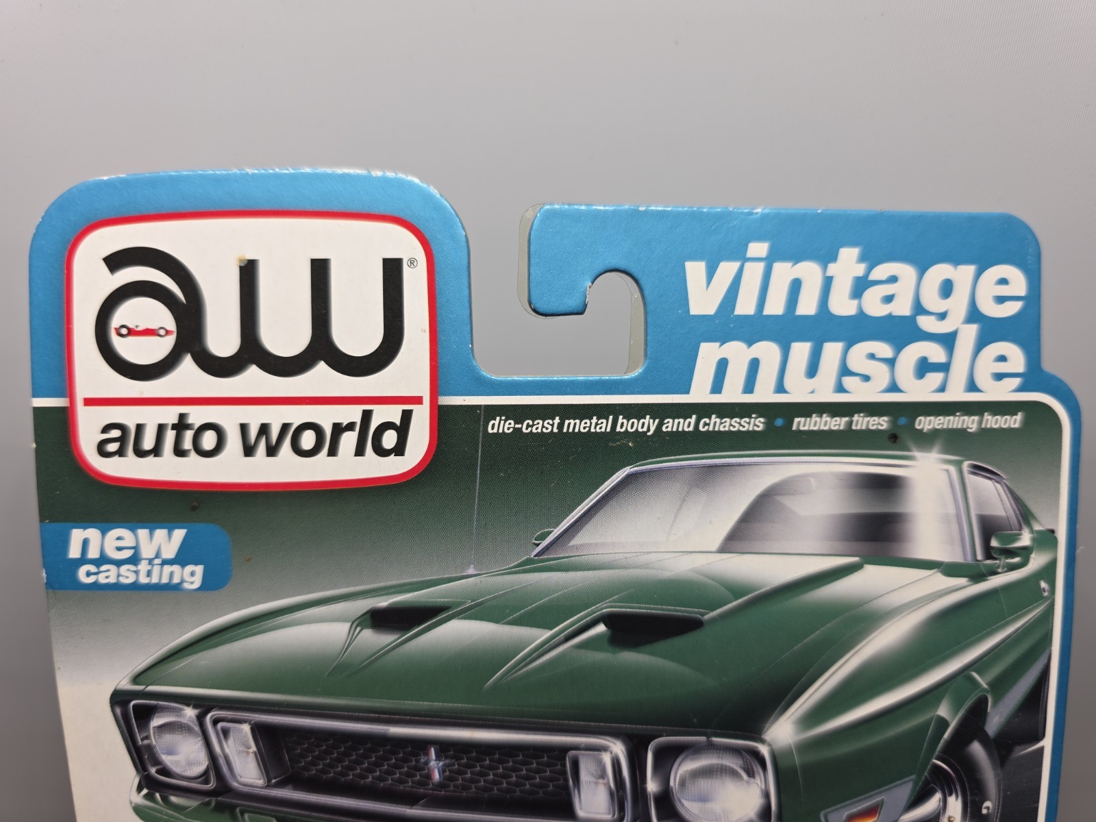 Auto World Premium Vintage Muscle 1973 Ford Mustang Mach 1 IVY BRONZE POLY NIP