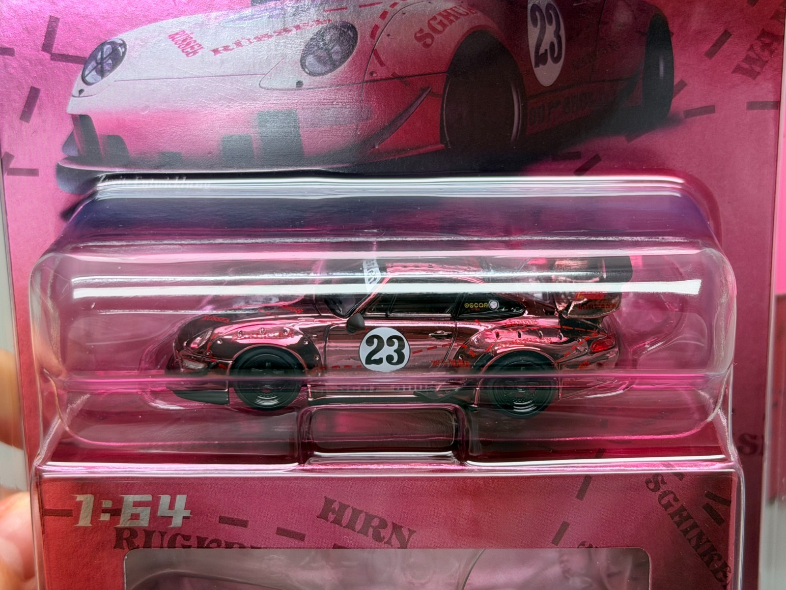 Model Model 1/64 RWB 993 HEC Beijing Expo Electroplating Hidden Version