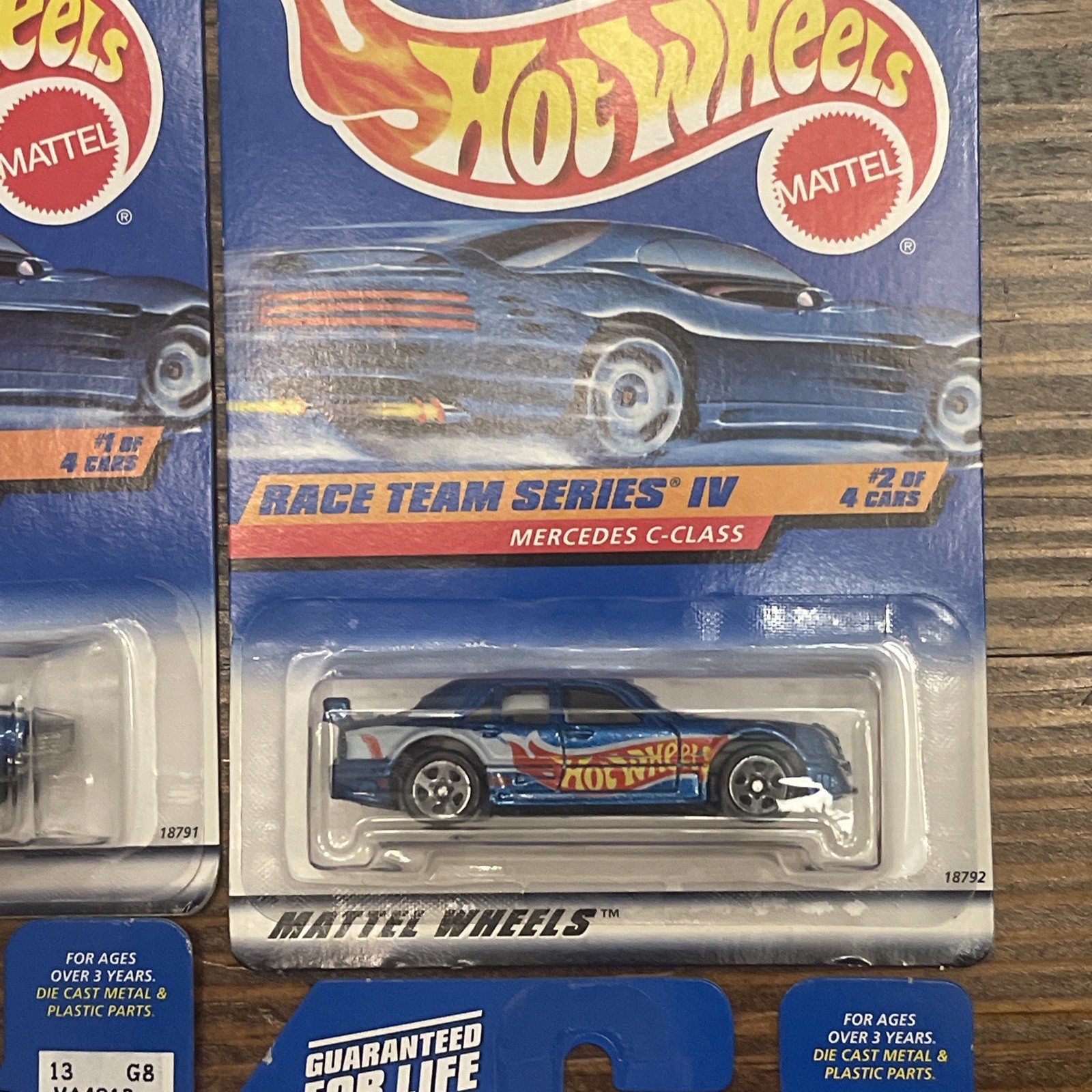 1998 Hot Wheels Race Team Series IV Complete Set – Collector #725, 726, 727, 728