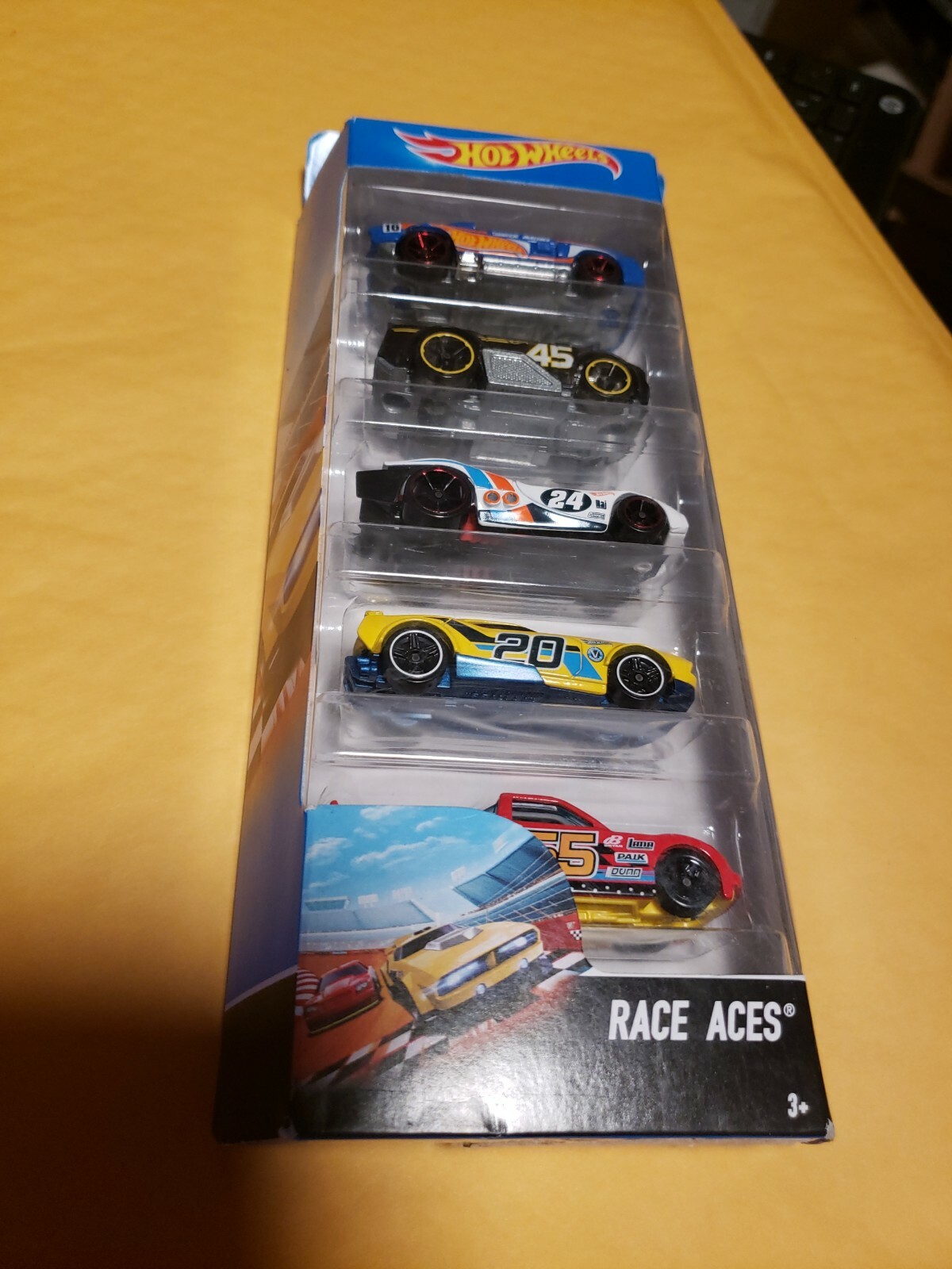 Hot Wheels 2015 Race Aces 5 Pack in unopened package.