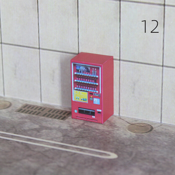 Diorama 1/64 Scale Car Garage Vending Machine Model Repair Scene Accessories Toy