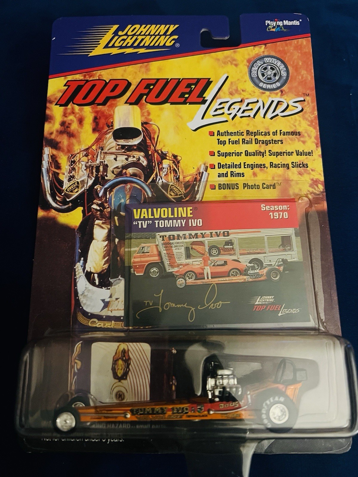 JOHNNY LIGHTNING TOP FUEL LEGENDS “TV” Tommy IVO – 1998 PM ‘70 Season 1/64