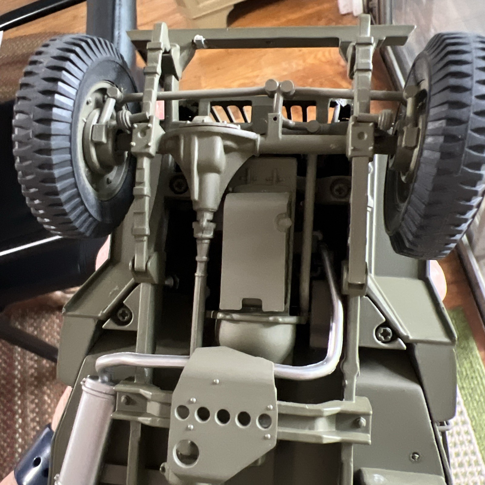 Danbury Mint 1940’s WWII Willy’s MB Scout Army Jeep with Linen Covered Top 1:16