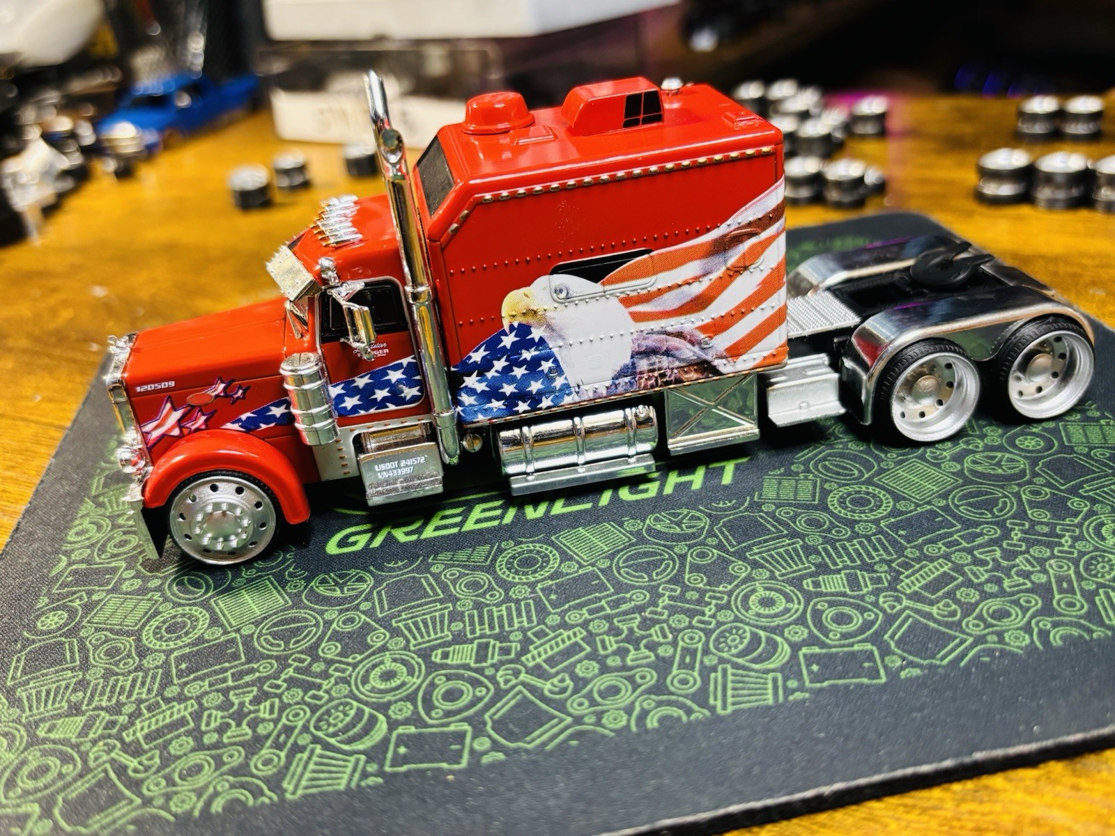 1/64 Greenlight/m2 3D Low Profile Alcoas 18mm Fits Ixo (Rim And Tires) No Truck