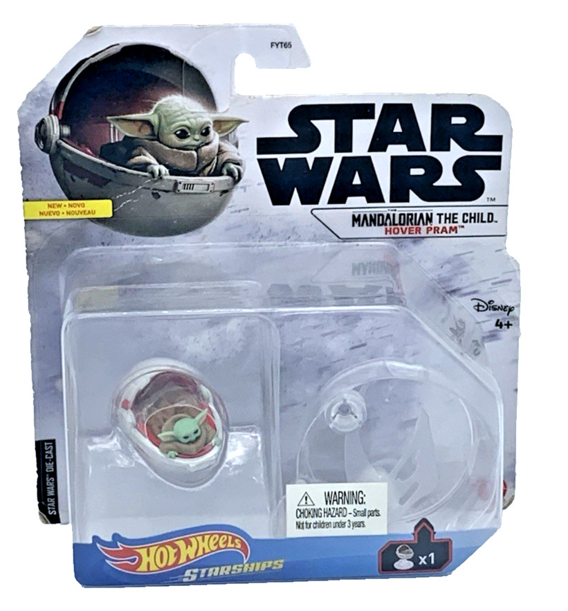 Hot Wheels Starships Star Wars Mandalorian The Child Hover Pram 2019 Brand New