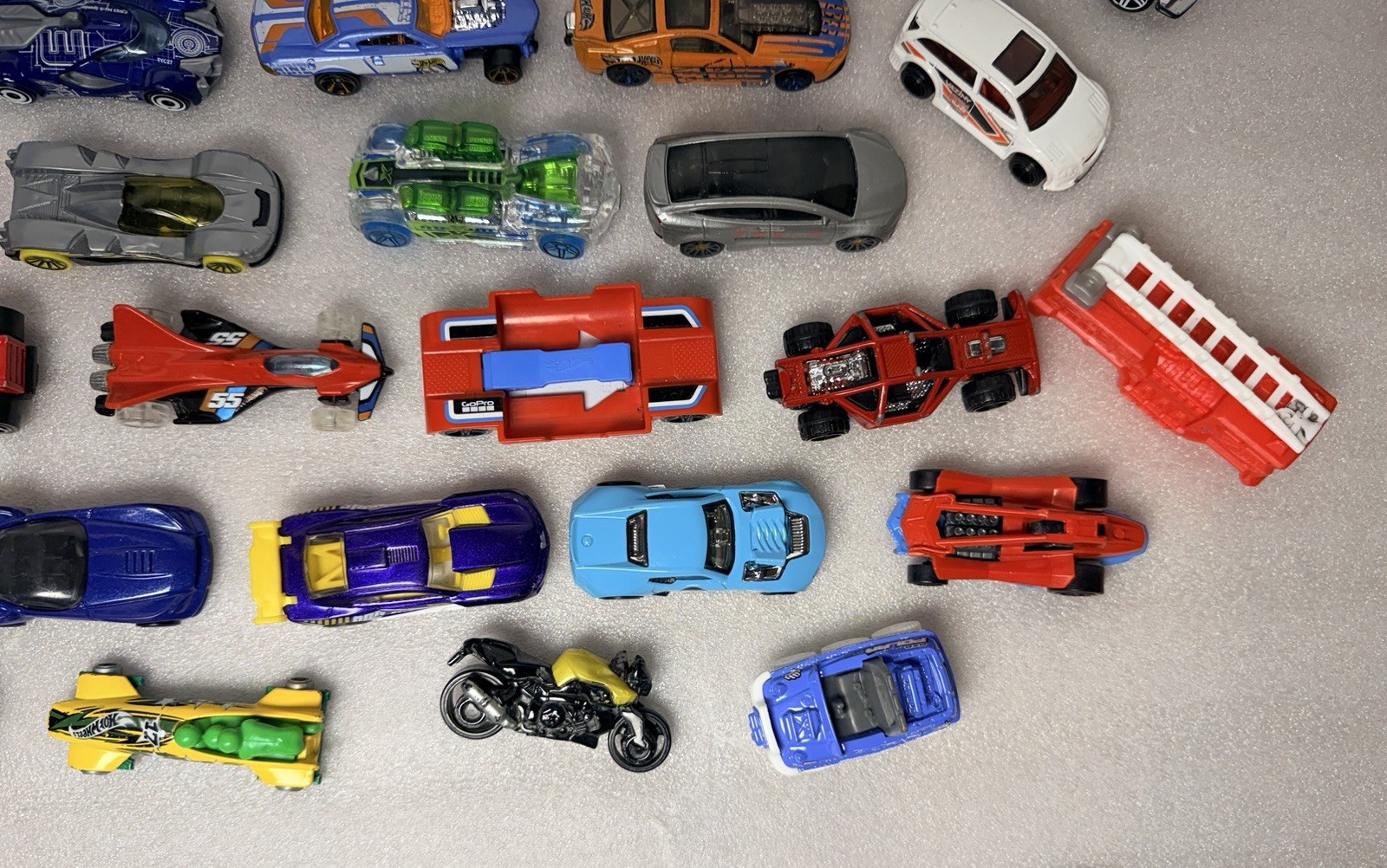 Hot Wheels Diecast Cars, Trucks, Van, Motorcycle Mixed Lot of 49