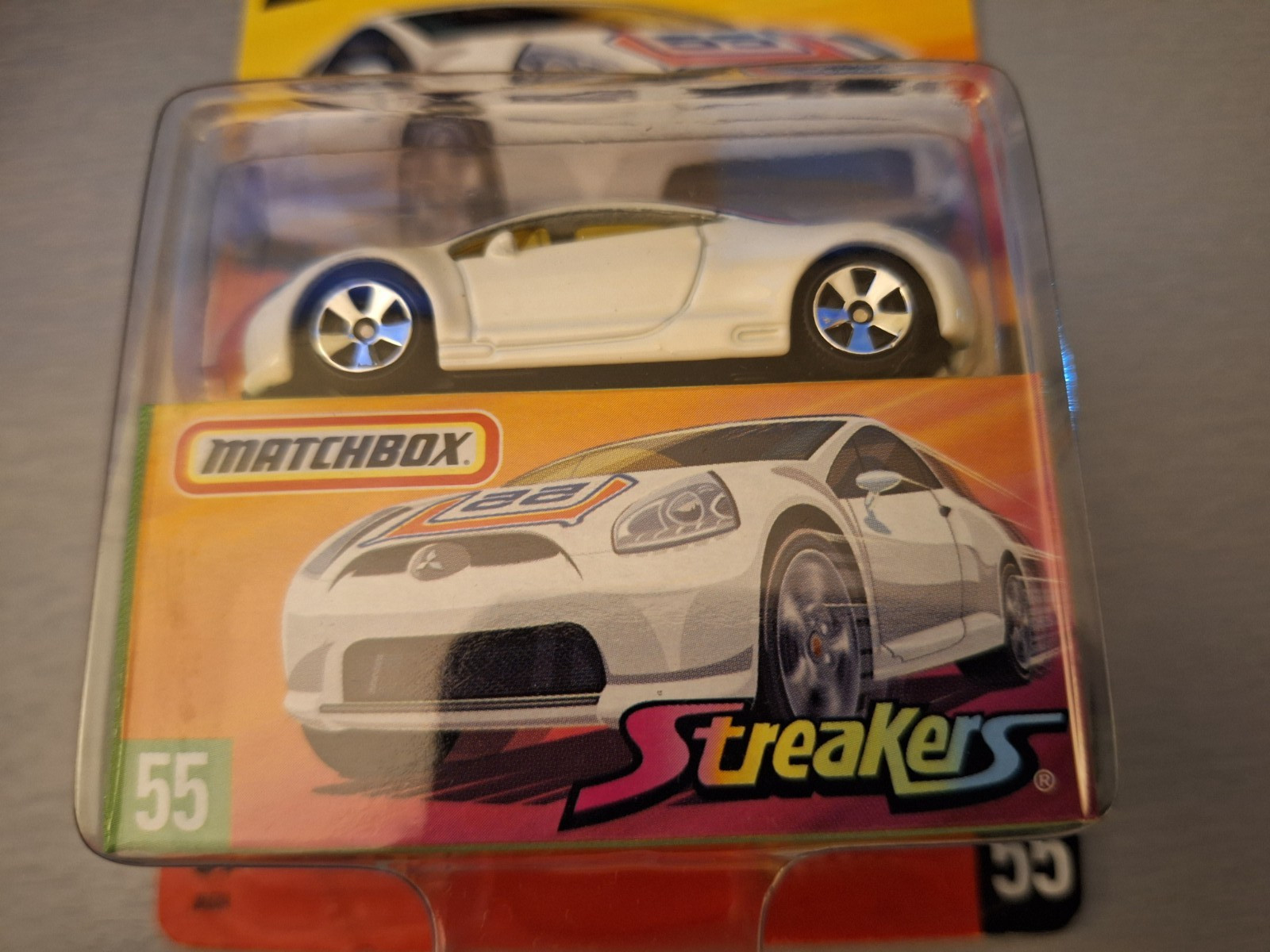 Matchbox 2005 Mitsubishi Eclipse: white 2006 Superfast Streakers Limited Edition