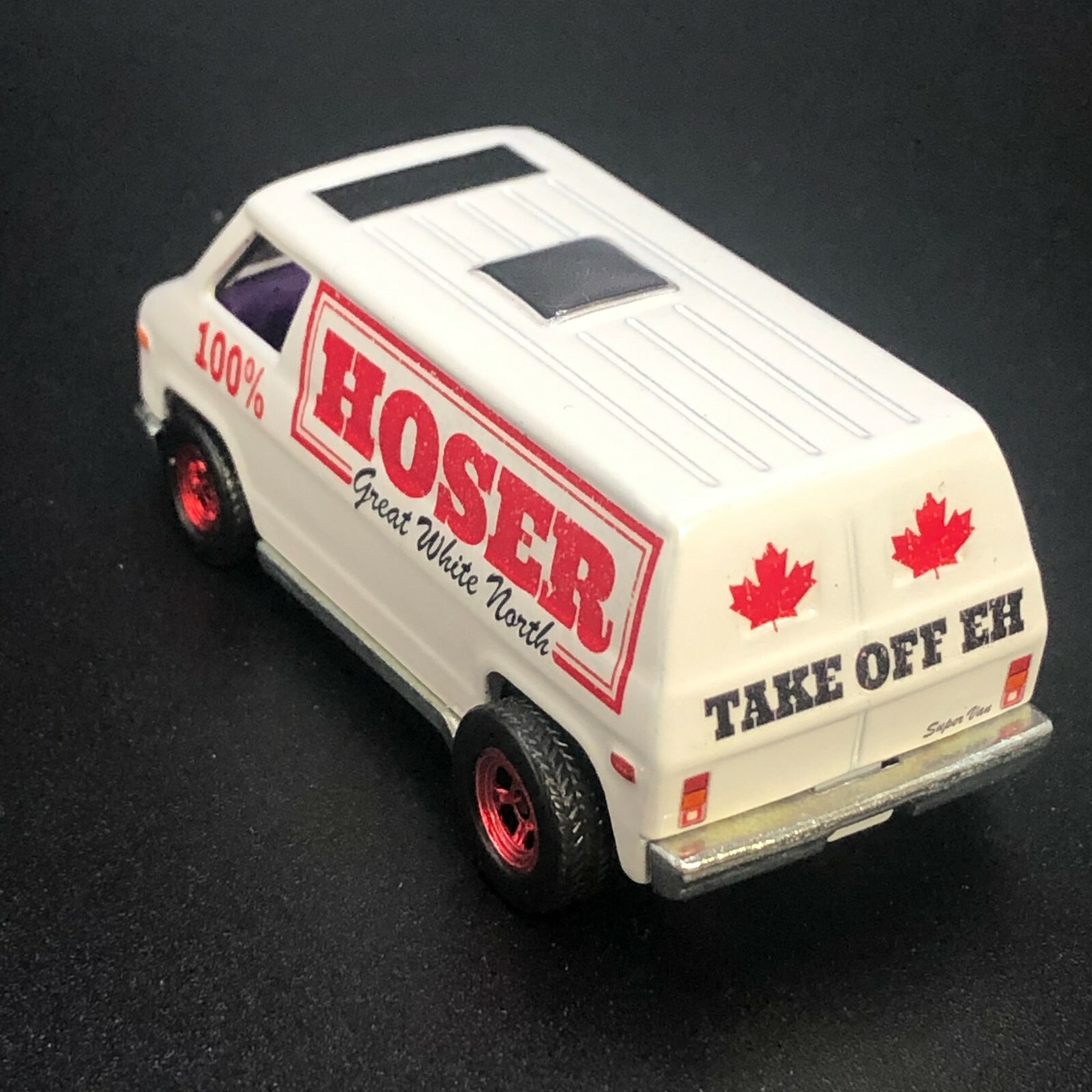 Clear 1:64 Waterslide Decal for Super Van Canuck Hoser Great White North