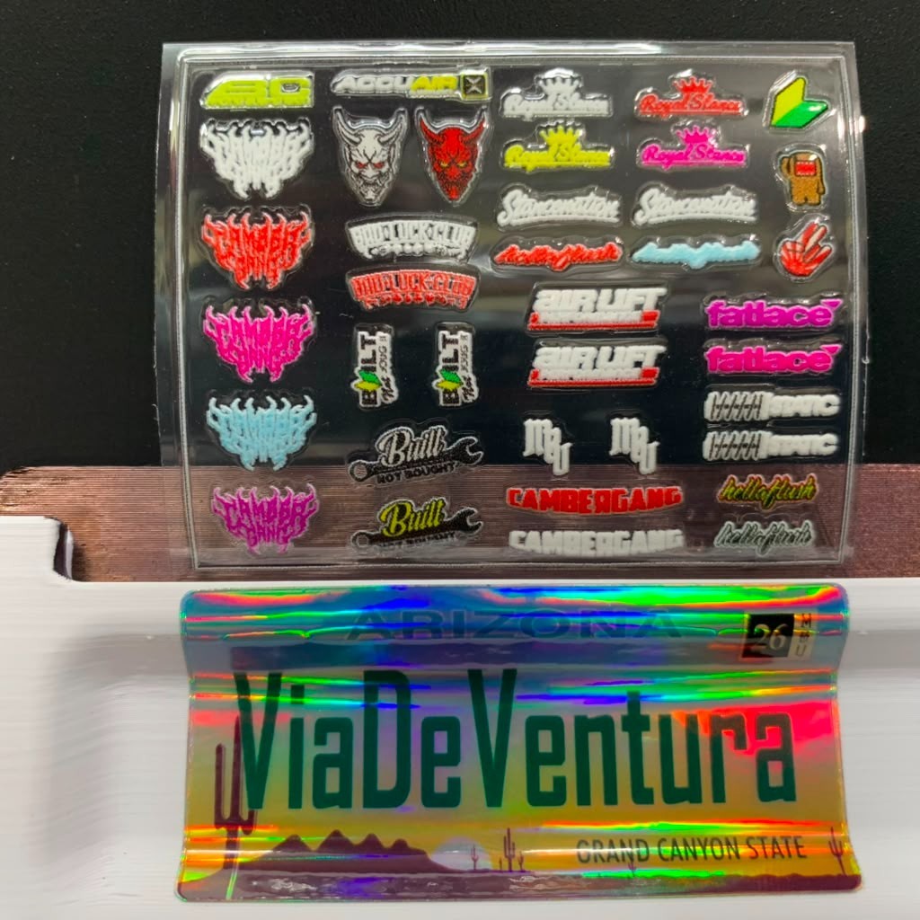 Window Details 1/64 UNIVERSAL STICKER FOR HOT WHEELS Diecast