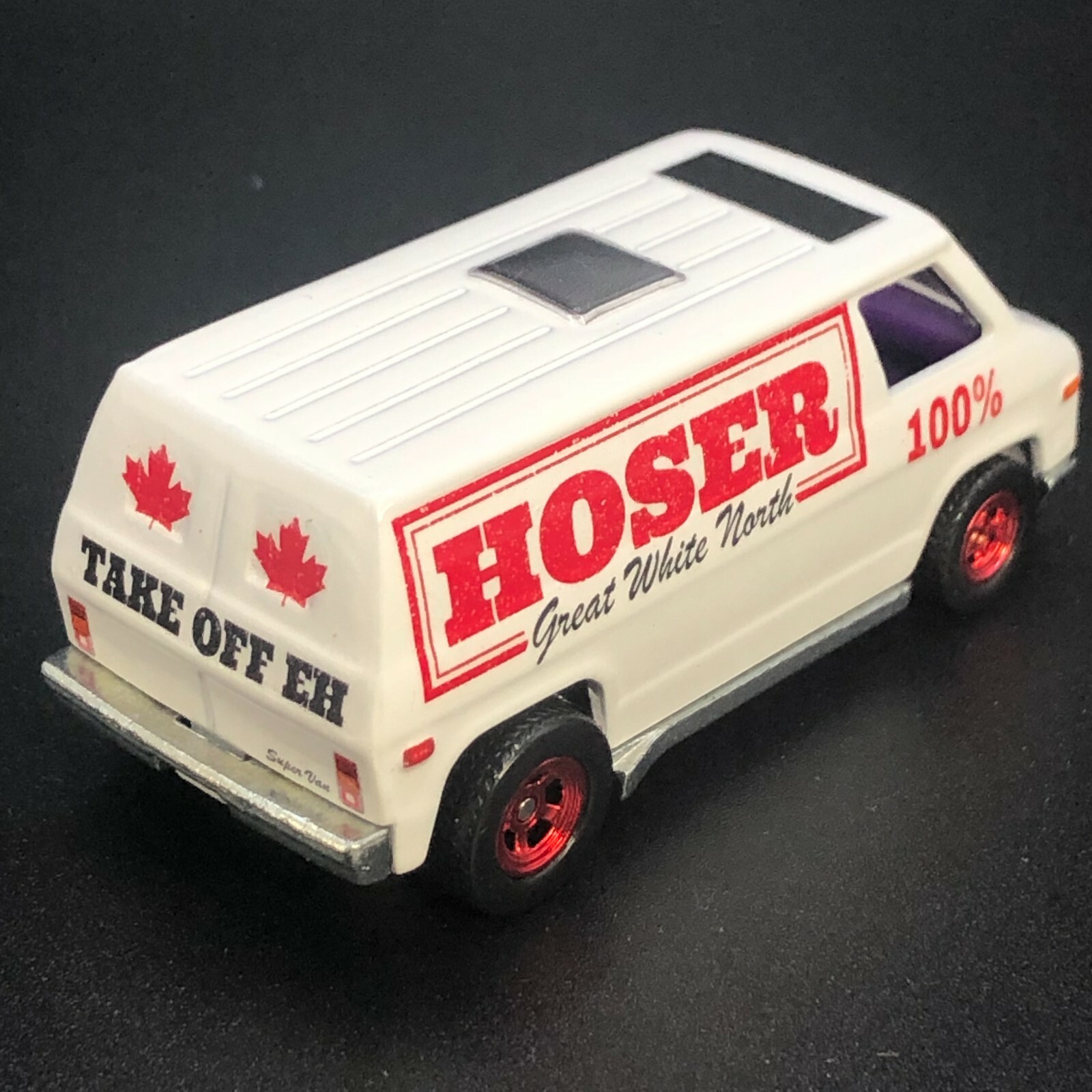 Clear 1:64 Waterslide Decal for Super Van Canuck Hoser Great White North