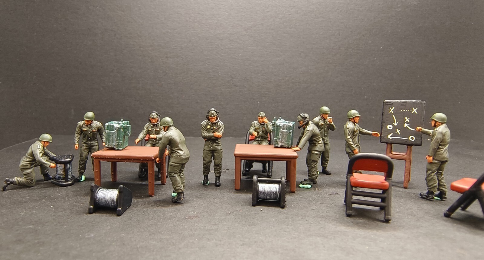 WW2 1/72 tank 1:72 USA GERMANY Command Post Battlefield5 Diorama totalwar