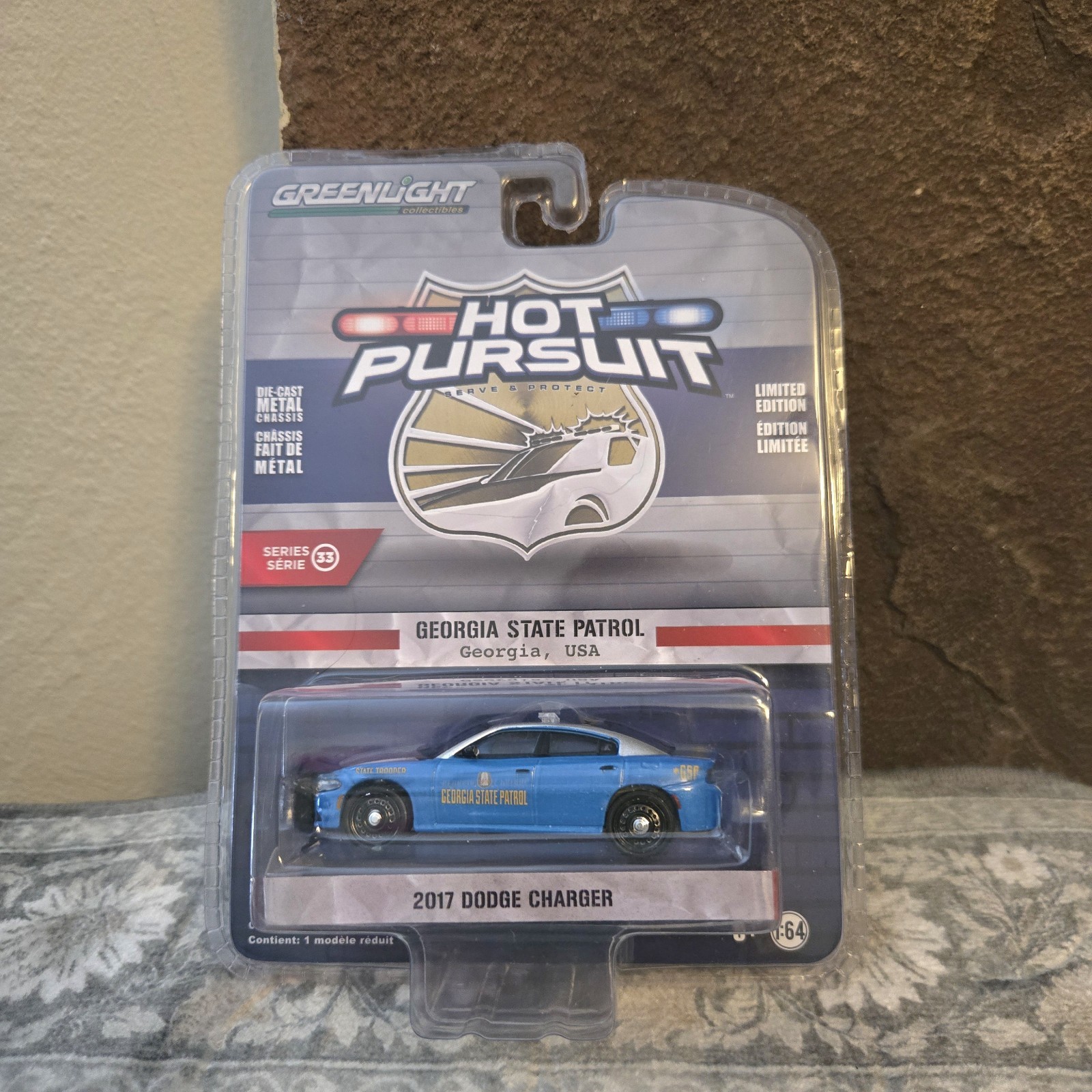 Greenlight Hot Pursuit 2017 GEORGIA STATE PATROL Dodge Charger Police Ltd NIB