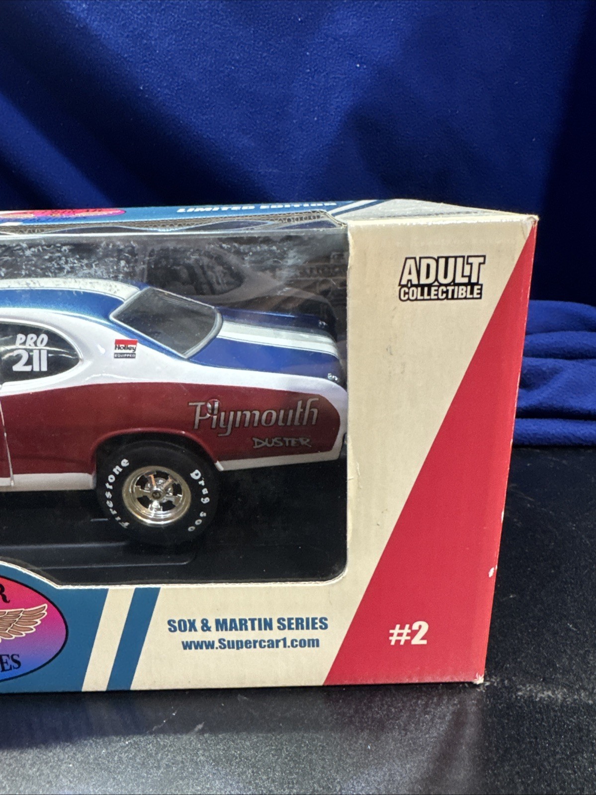 RARE 1/18 Ertl 1970 Plymouth Duster Sox and Martin by Supercar Collectibles