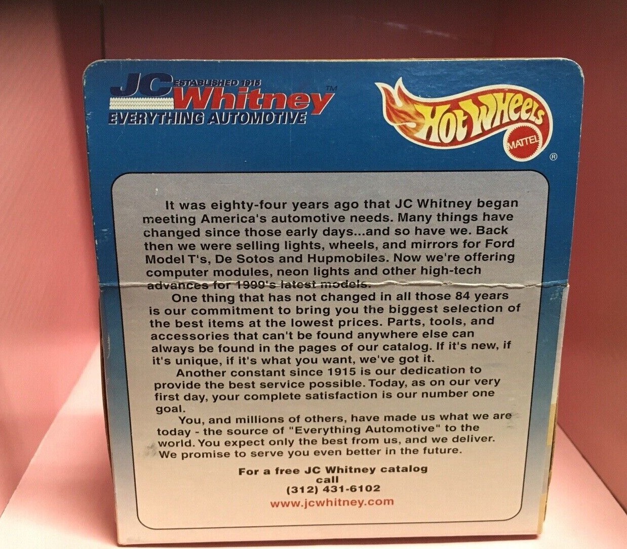 Hot Wheels JC Whitney Special Edition SCORCHIN’ SCOOTER Blue Motorcycle 1999