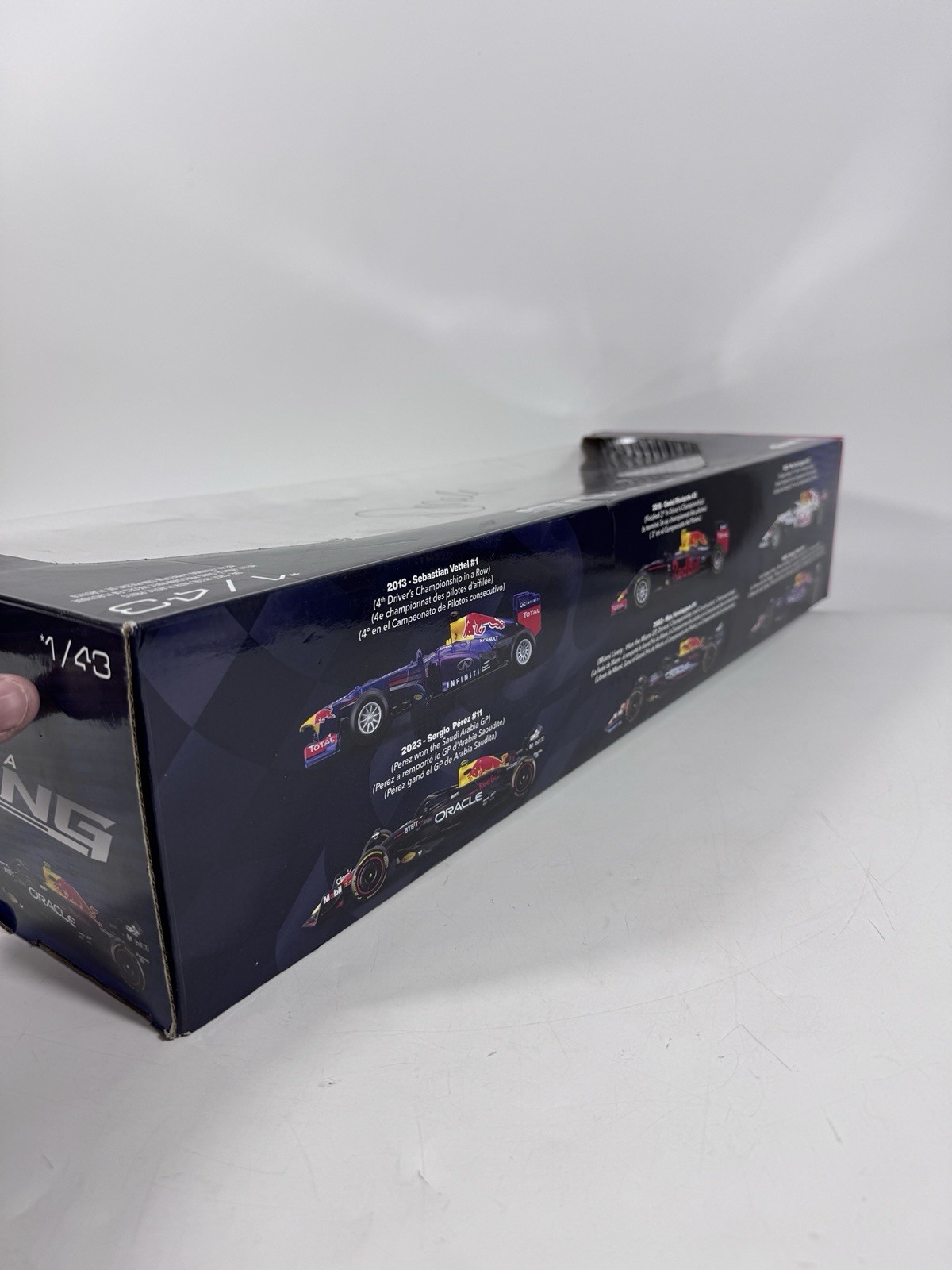 BURAGO FORMULA RACING 1/43 scale red bull F1 cars boxed set NEVER OPENED