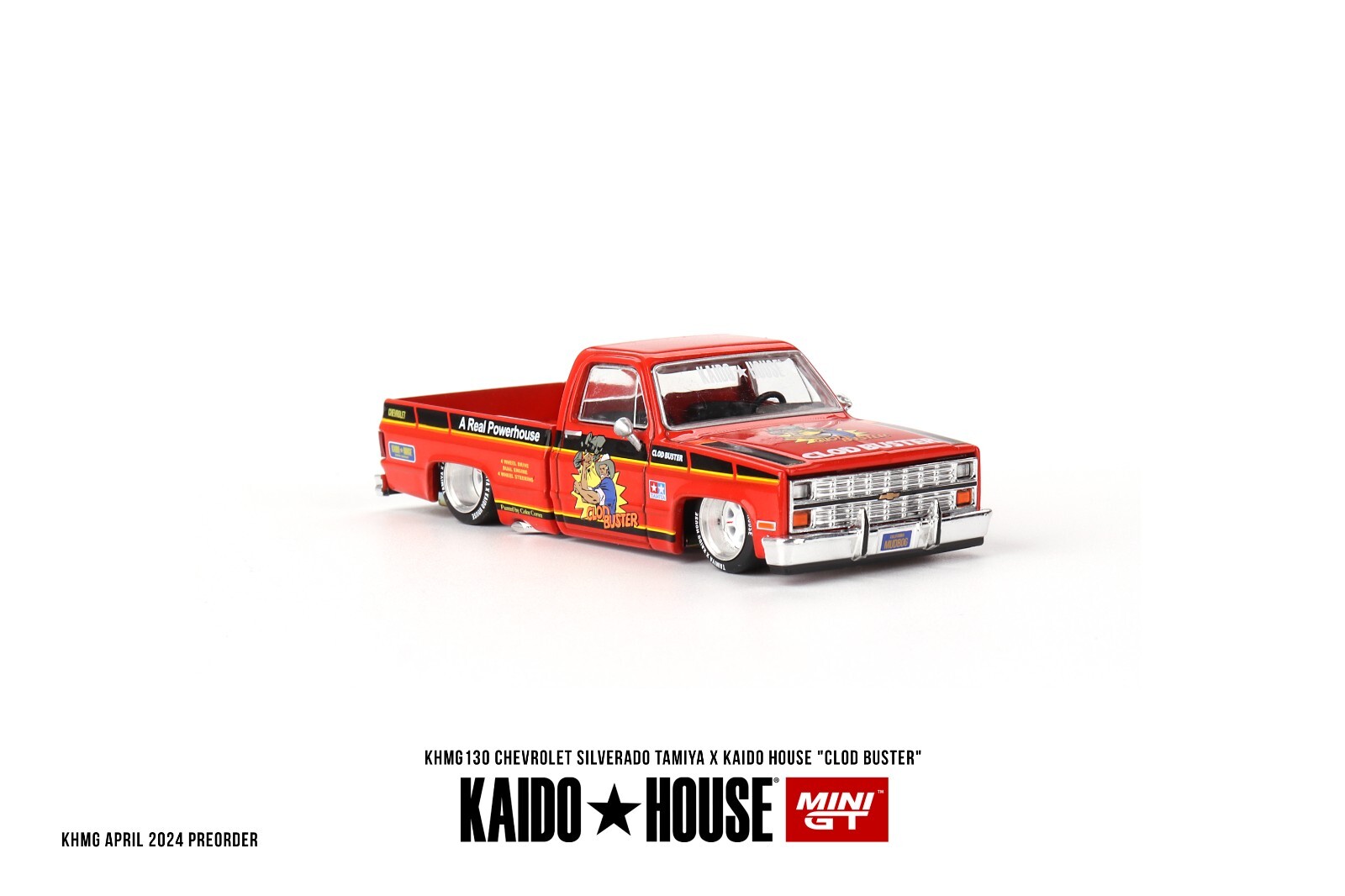 2024 Mini-GT Kaido House X TAMIYA CHEVROLET Chevy SILVERADO Clod Buster SEALED