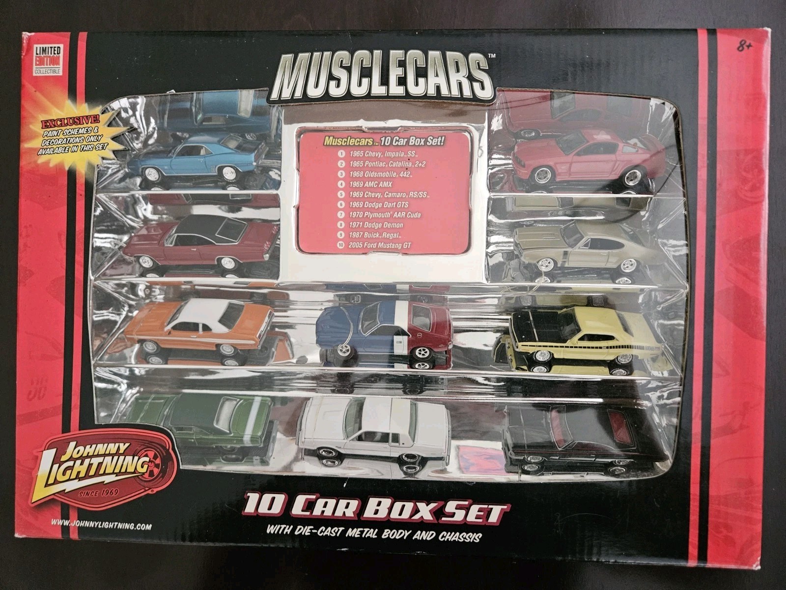 Johnny Lightning Muscle Cars U.S.A 10-Car Set 69 Camaro 442 AAR Cuda Amx Demon