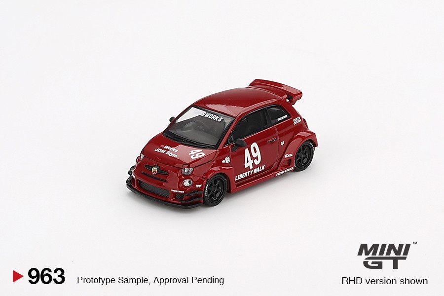 Mini GT 1:64 LB-WORKS x Abas Works ABARTH 595 Red #963