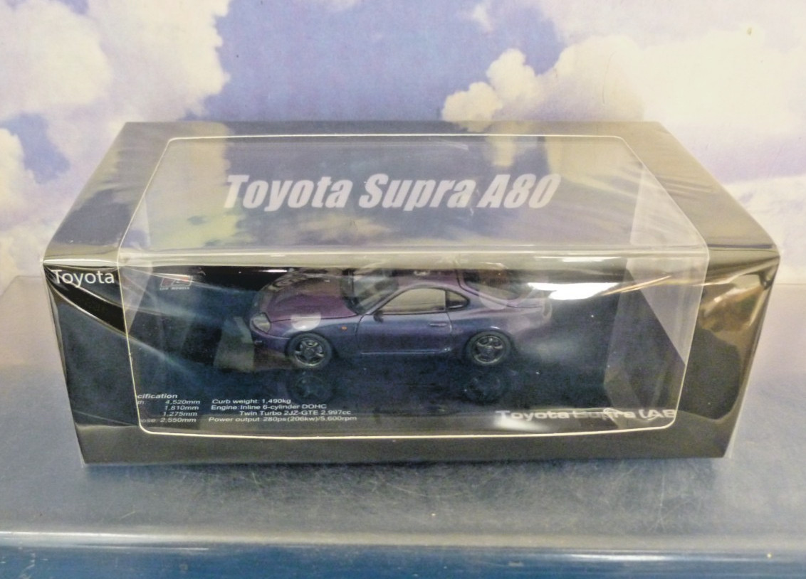 LCD DIECAST 1/43 1993 TOYOTA SUPRA MKIV MK4 (A80) RHD CHAMELEON PURPLE METALLIC