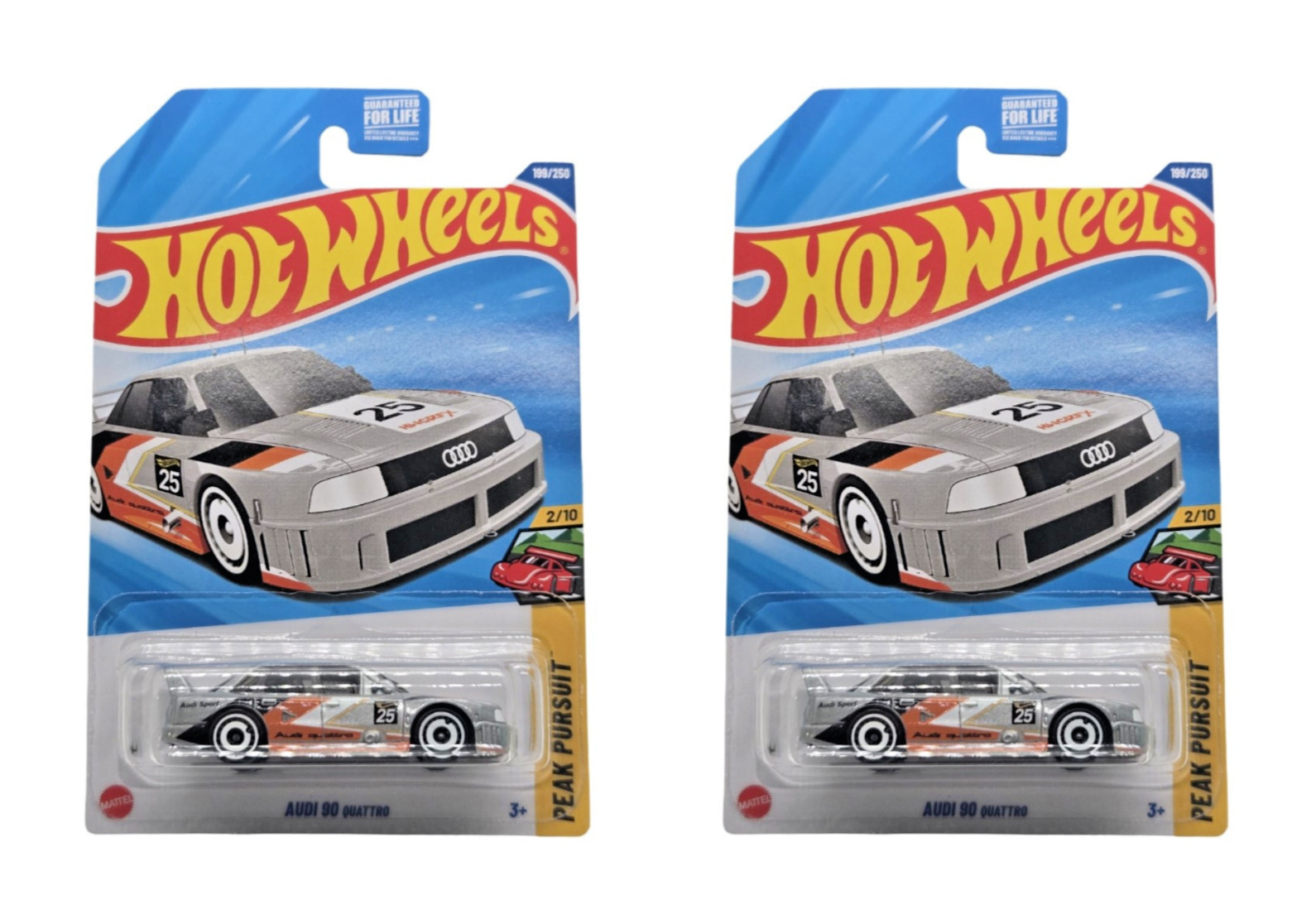 2025 Hot Wheels Audi 90 Quattro #199 Silver – Set of 2
