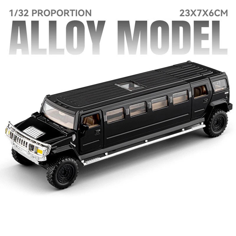1:32 Extended Version HUMMER H2 Alloy Car Model Diecast Metal Vehicles Car Model