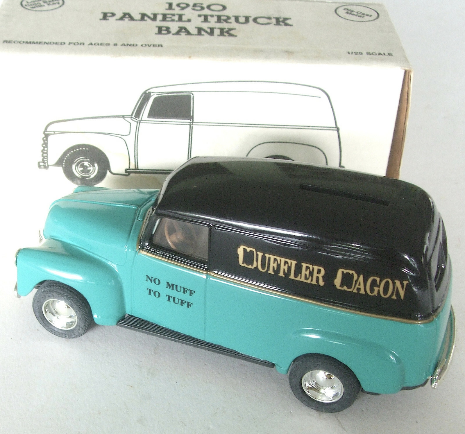 Ertl 1950 Muffler Wagon Chevy Panel Truck Bank 1/25 scale NEW Made in USA