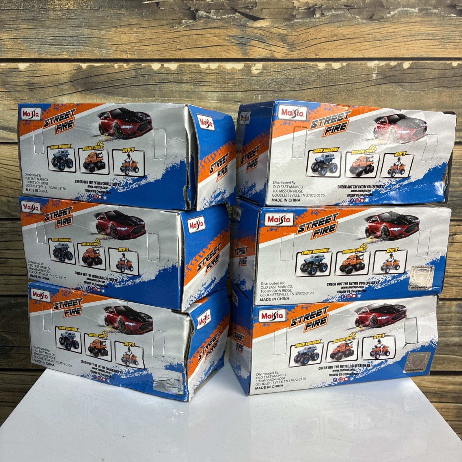 Maisto Street Fire Lot Of 6 In Box 1/43 Scale Die Cast FREE SHIPPING!