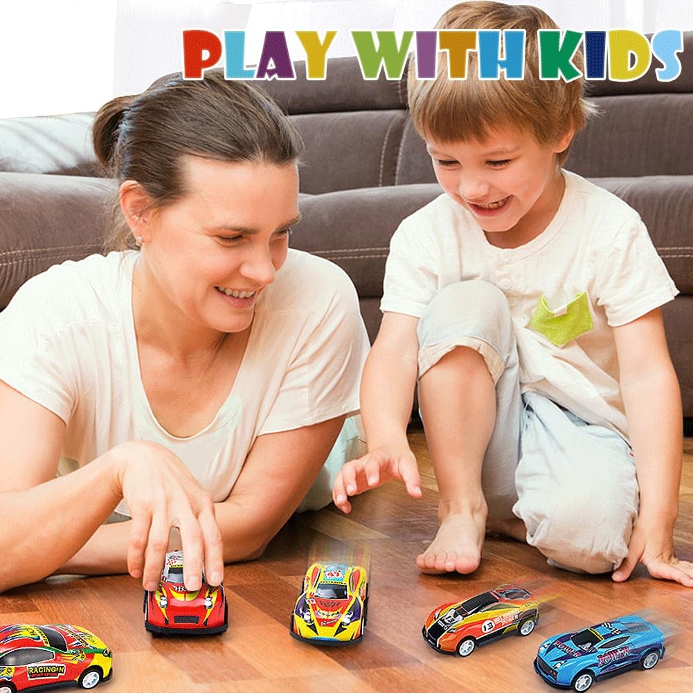36 Pack Pull Back Toy Cars Mini Die-Cast Race Cars Vehicles Bulk Party Fav