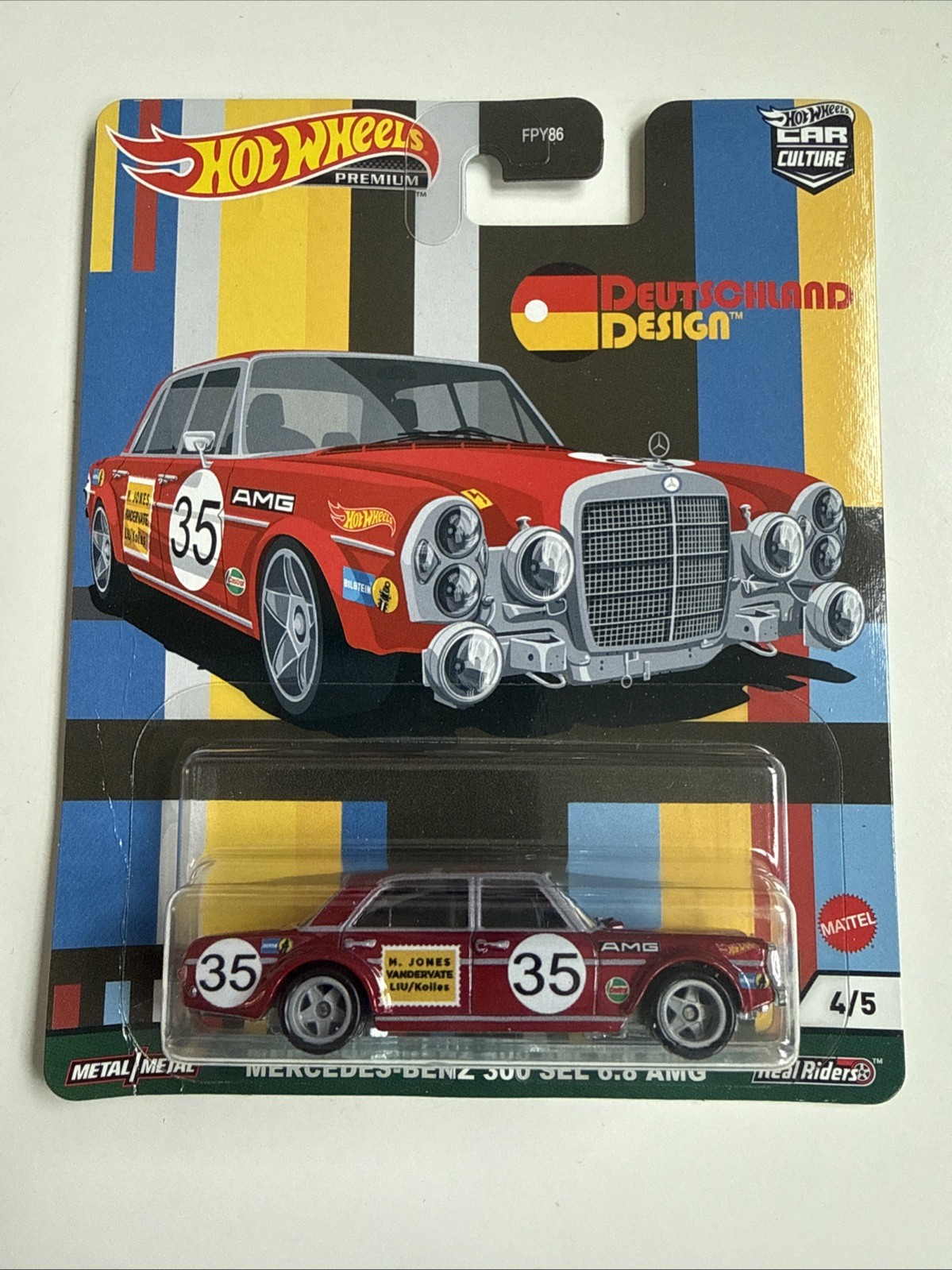 2020 Hot Wheels Mercedes-Benz 300 SEL 6.8 Deutschland Design Premium NIP 🔥