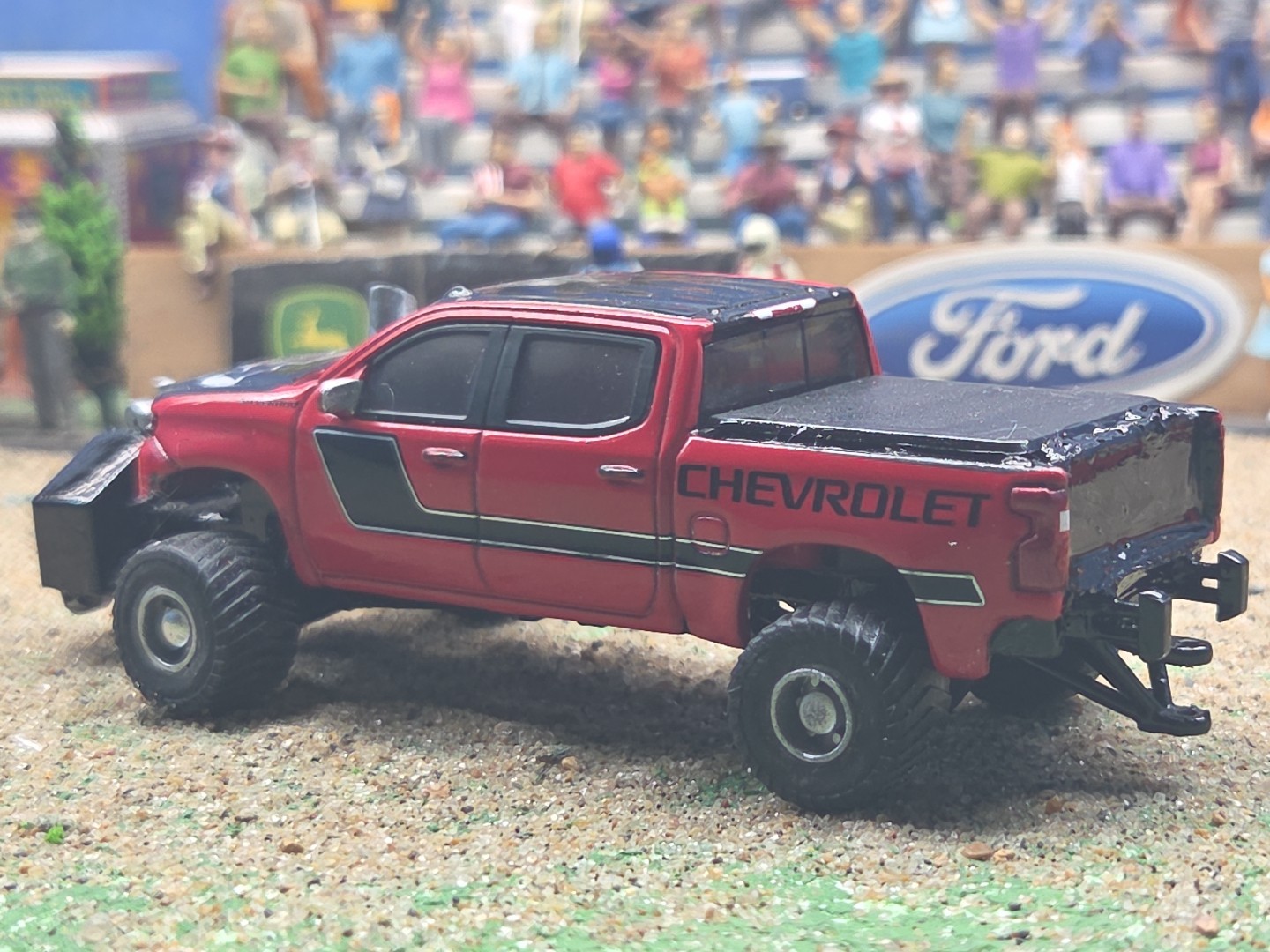 CUSTOM BUILT 1:64 4×4 GreenLight 2020 PULLING TRUCK puller Chevy CHEVEROLET Ertl